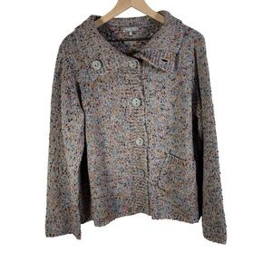 Habitat Button Down Cardigan Top Size M Multiple Color